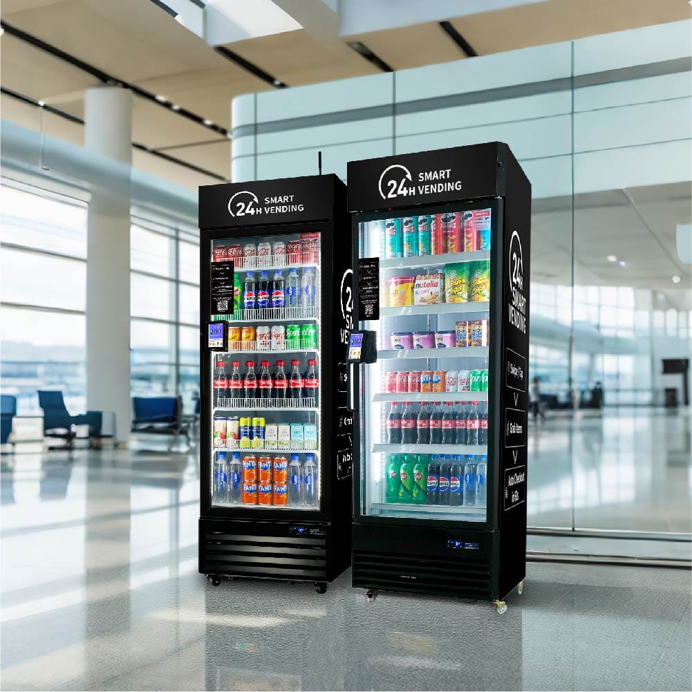 Two vending machines in airport